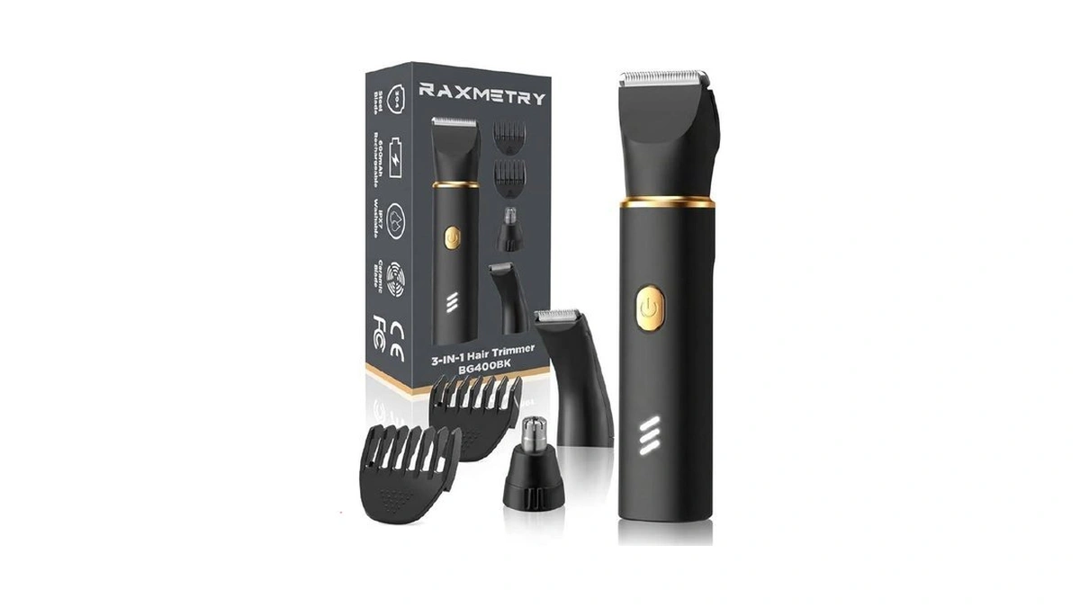 Raxmetry Manscape Body Hair Trimmer For Men-3 In 1 Electric