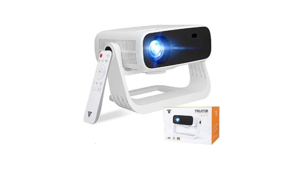 Wielio 2026 Smart Projector Android Tv With Wifi 6 And