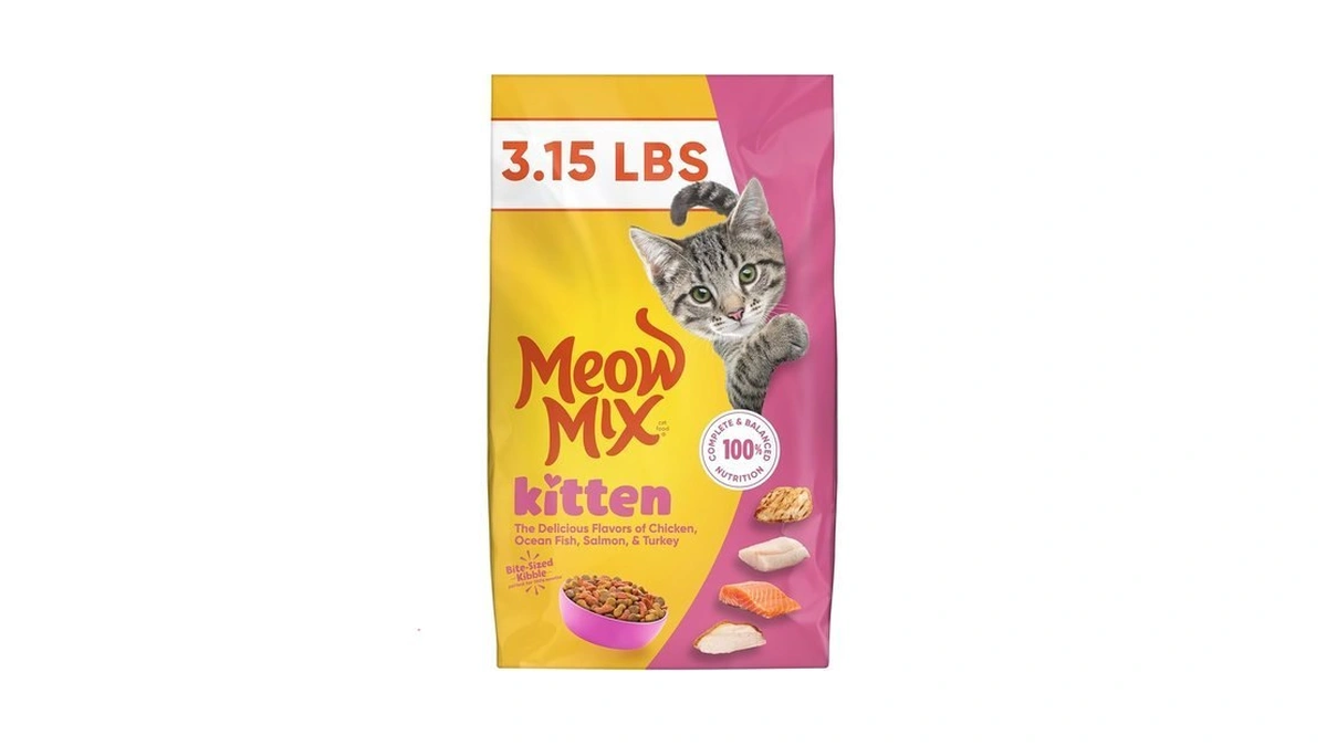 Meow Mix Kitten Li’l Nibbles Dry Cat Food For Kittens,