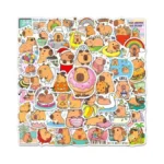 Yqskt 200pcs Capybara Stickers, Cute Funny Animal Decals For Laptop