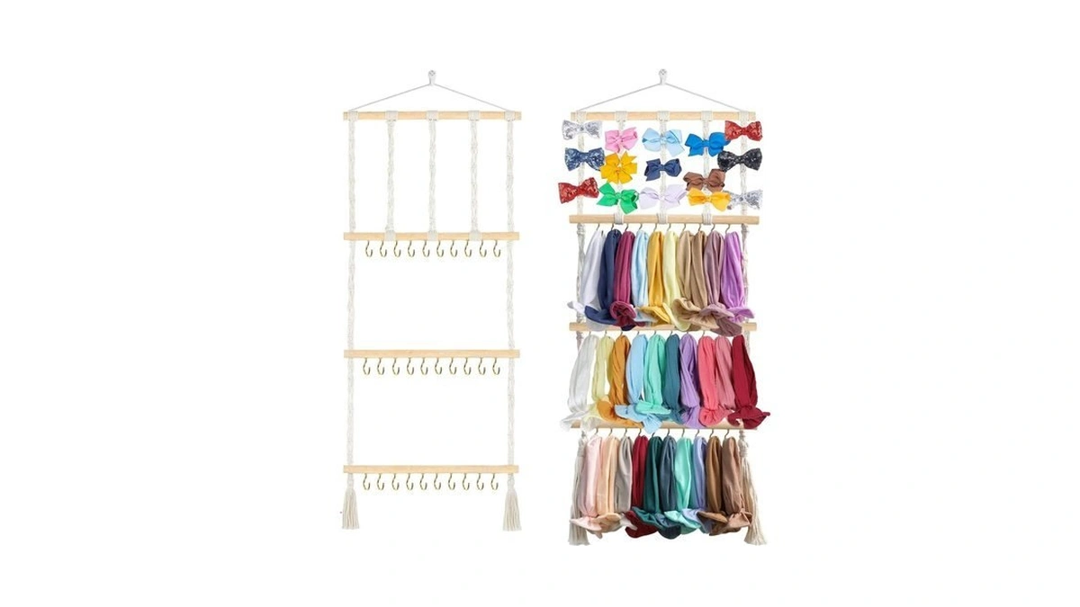 Alinmo Headband Holder Hair Bows Organizer For Girls, Baby Headbands