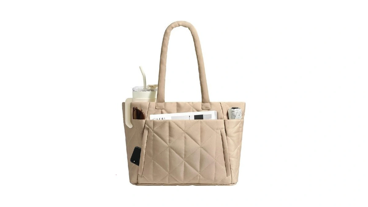 Chunli Laptop Tote Bag For Women 15.6 Inch, Quilted Work