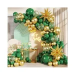 Green And Gold Balloon Garland Arch Kit, 140pcs Emerald Green