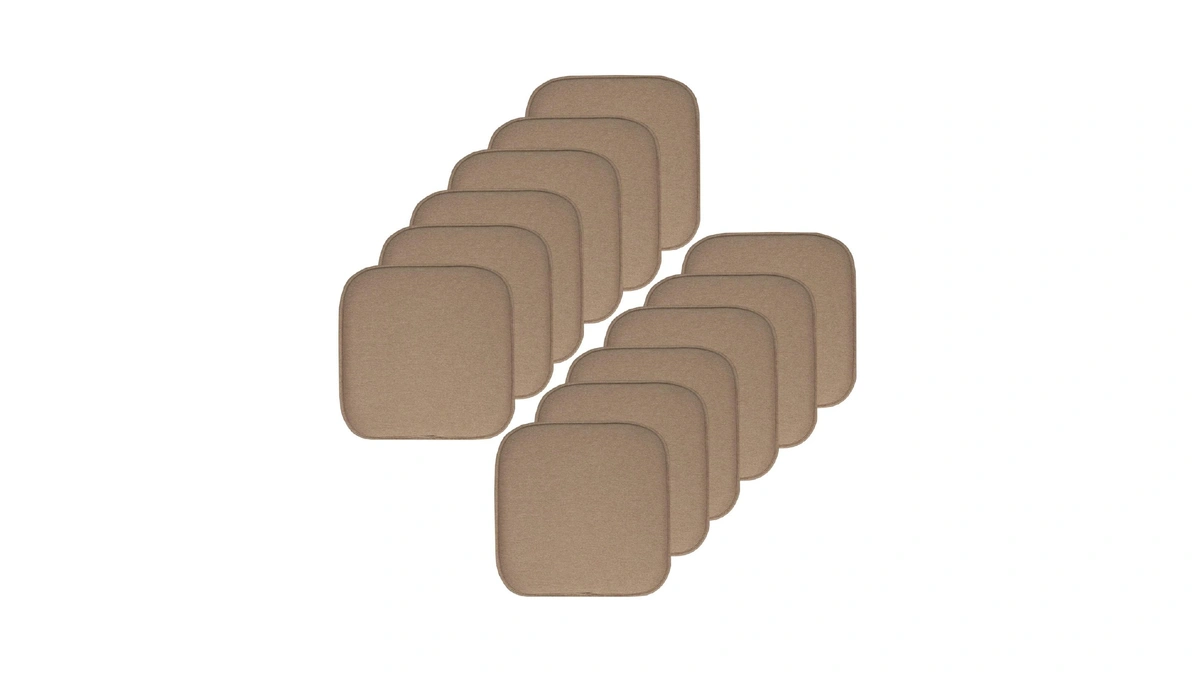 Sweet Home Collection Chair Cushion Memory Foam Pads Honeycomb Pattern