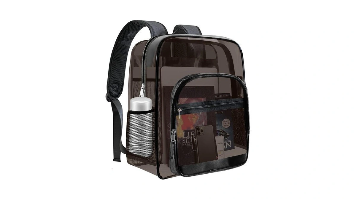Sdfghg Clear Backpack,sturdy Shape Heavy Duty Large Clear Backpack