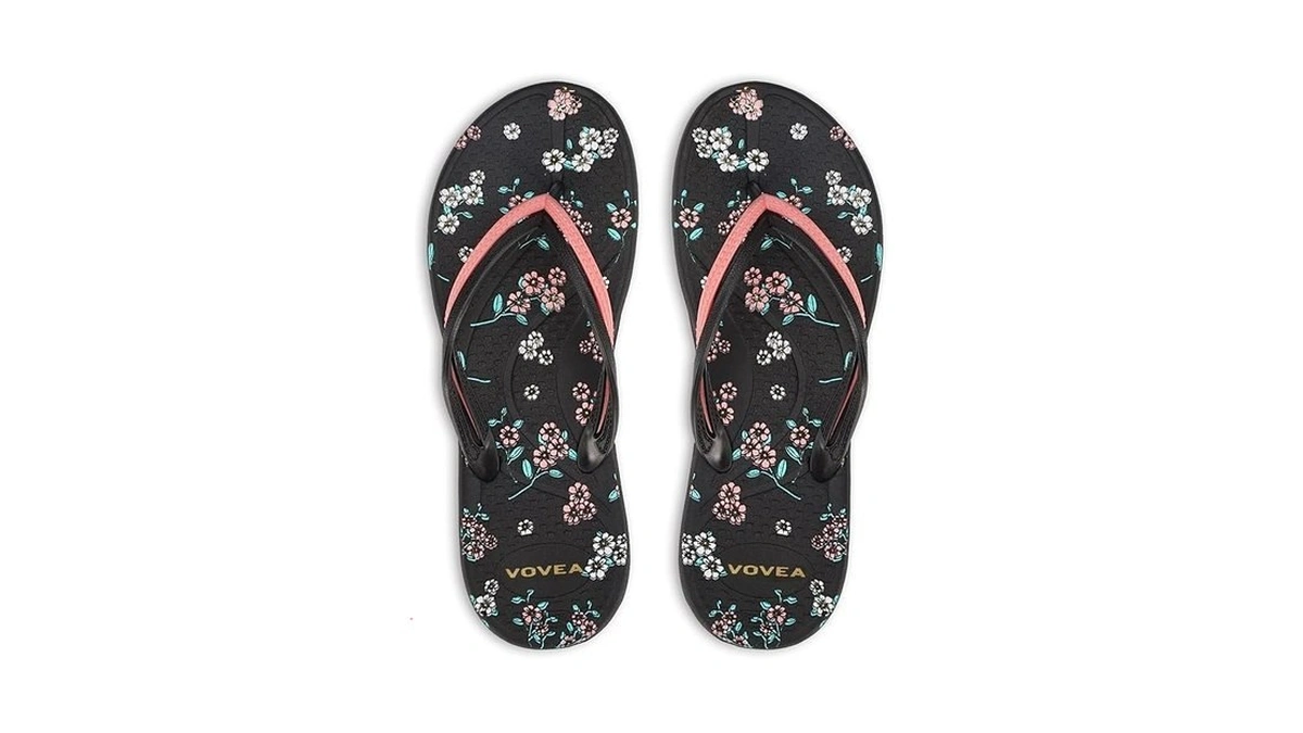 Vovea Flip Flops For Women Non-slip Bathroom Shower Shoes Cushion