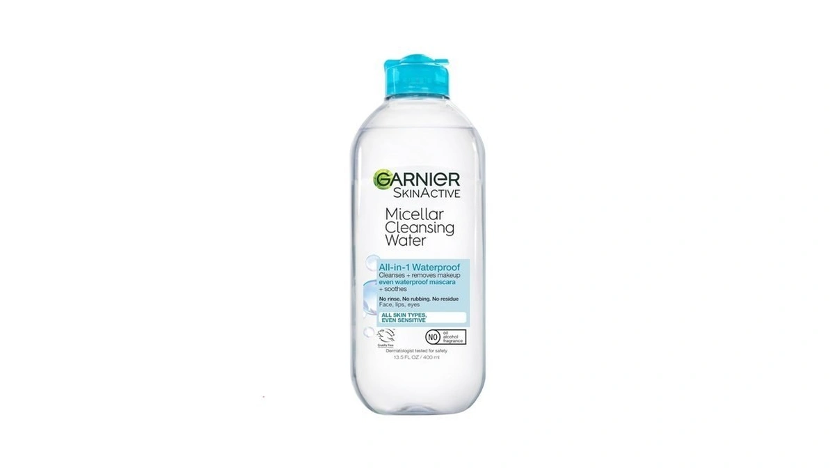 Garnier Micellar Water For Waterproof Makeup, Hydrating Facial Cleanser &