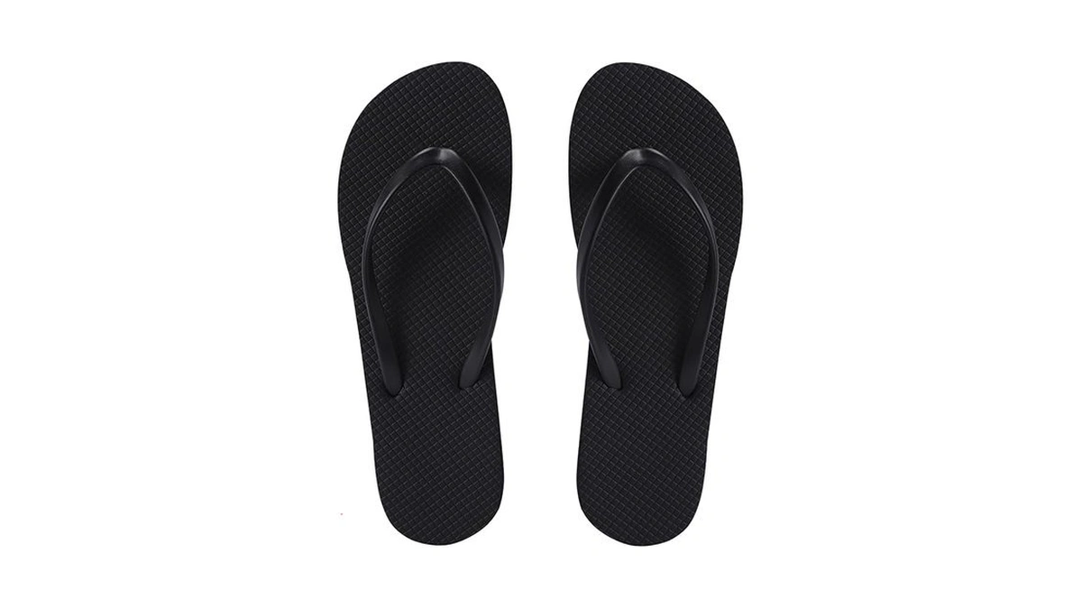Knstol Slim Flip Flops For Women Beach Shower Shoes Rubber