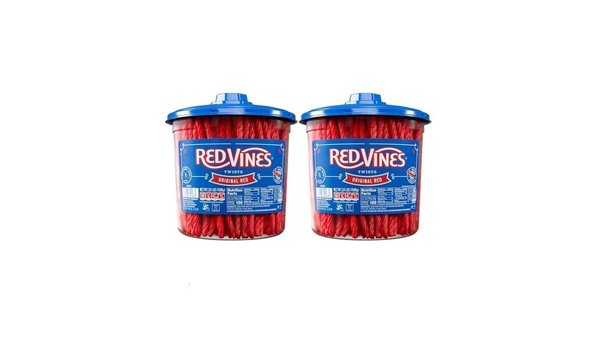 Red Vines Licorice Candy Original Red Flavor Soft Chewy Candy