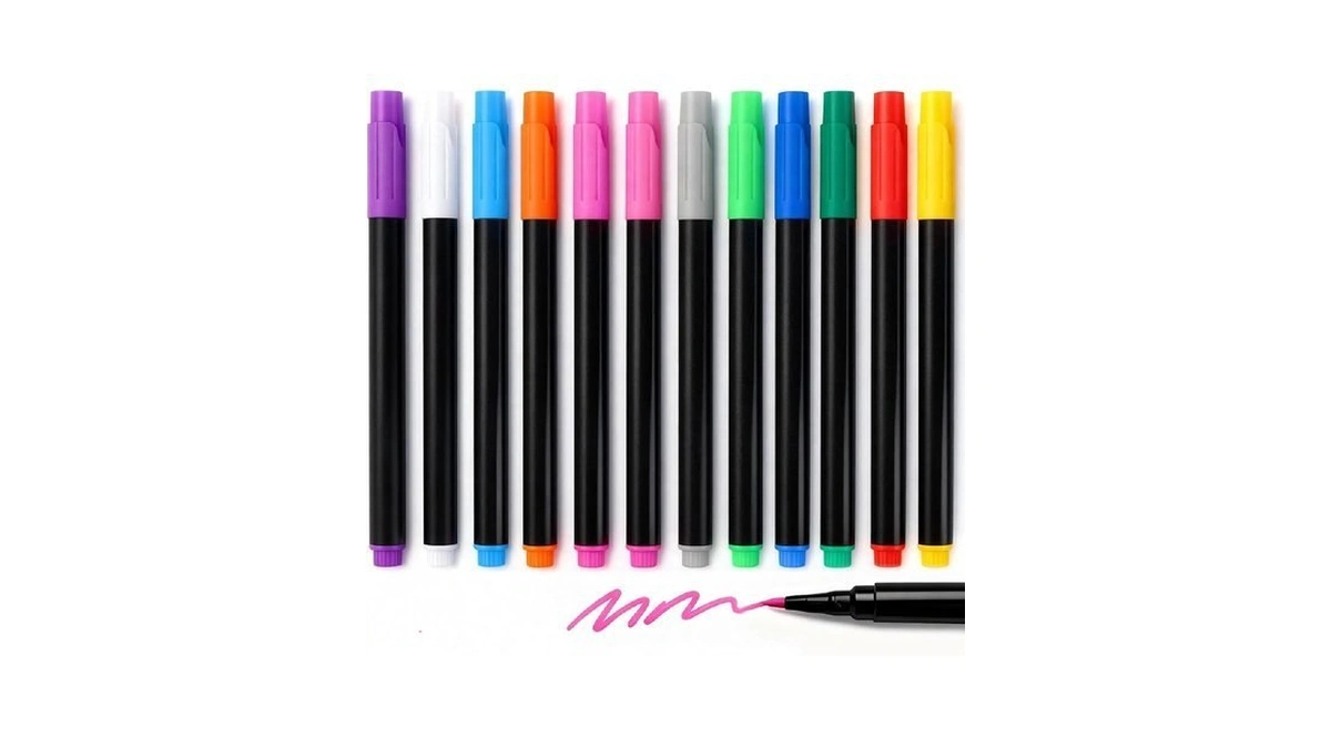 12-color Liquid Markers For Led Note Board With Colors, Compatible