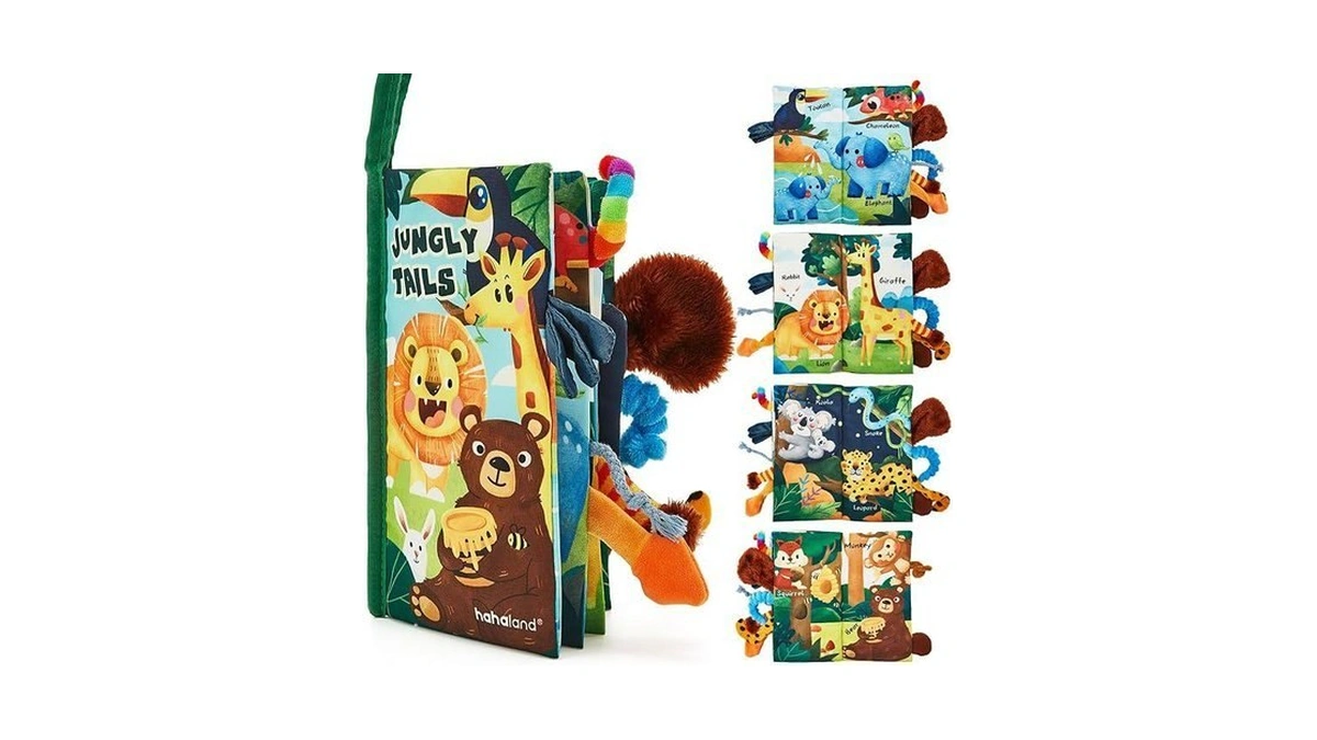 Hahaland Baby Books 0-6 Months,infant Tummy Time Toy Sensory Toys