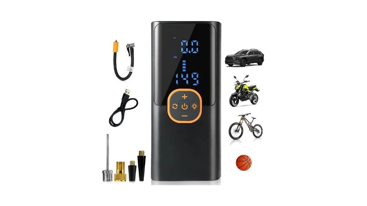 Tire Inflator Portable Air Compressor, 150 Psi Cordless Air Pump