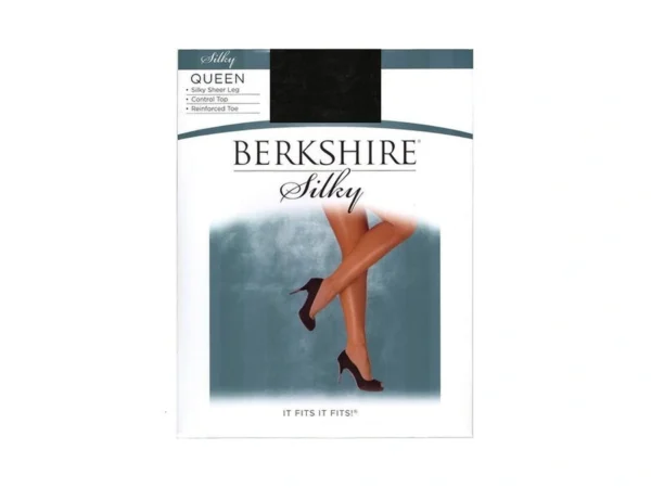 Berkshire 4489 Women's Queen Silky Sheer Control Top Pantyhose –