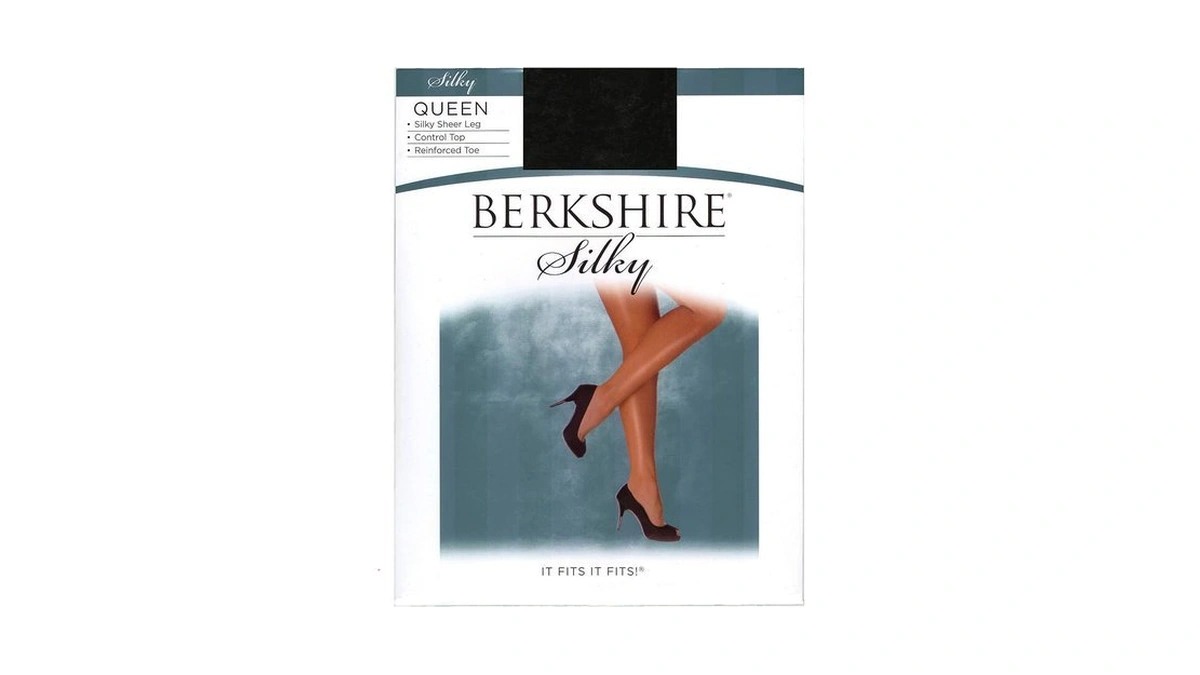 Berkshire 4489 Women's Queen Silky Sheer Control Top Pantyhose –