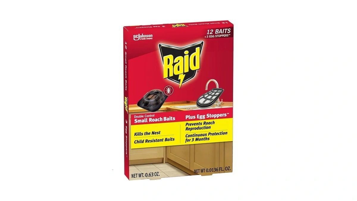 Raid Double Control Small Roach Baits, Plus Egg Stoppers, Child