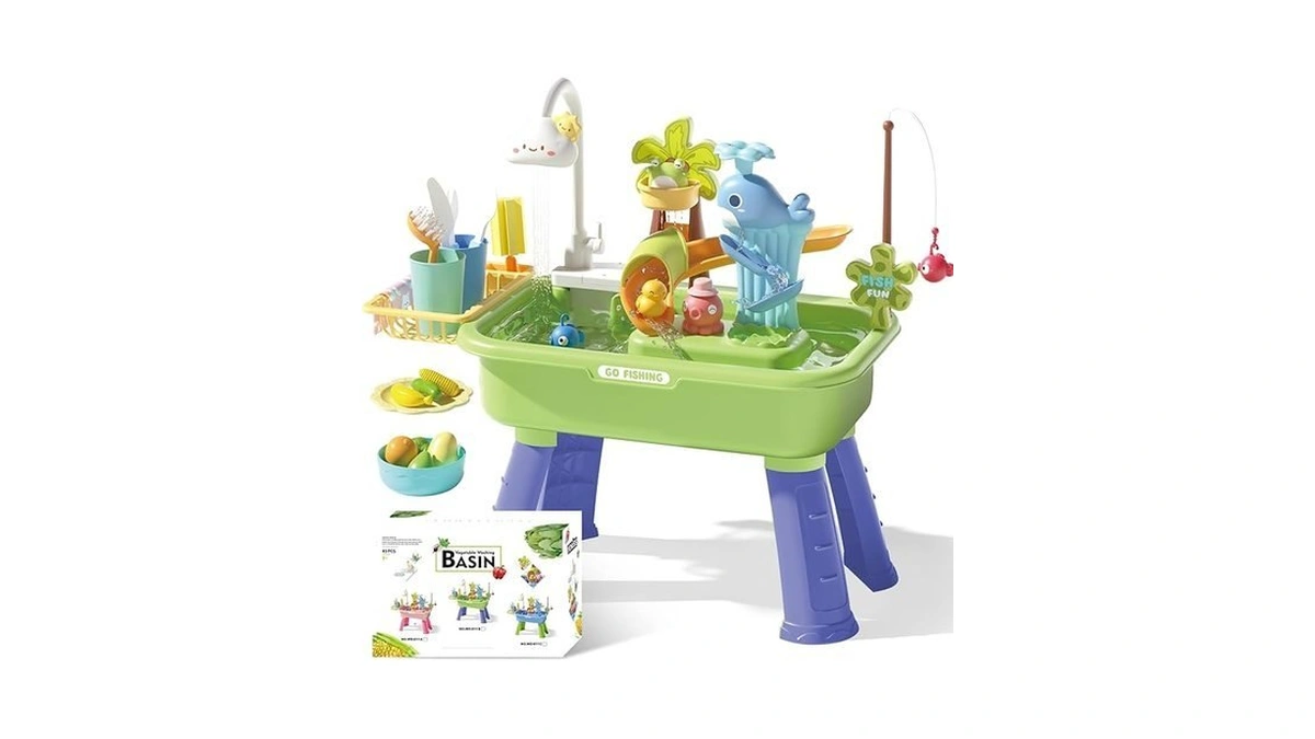 Sand And Water Table For Toddlers 1-3 - 22 Pcs