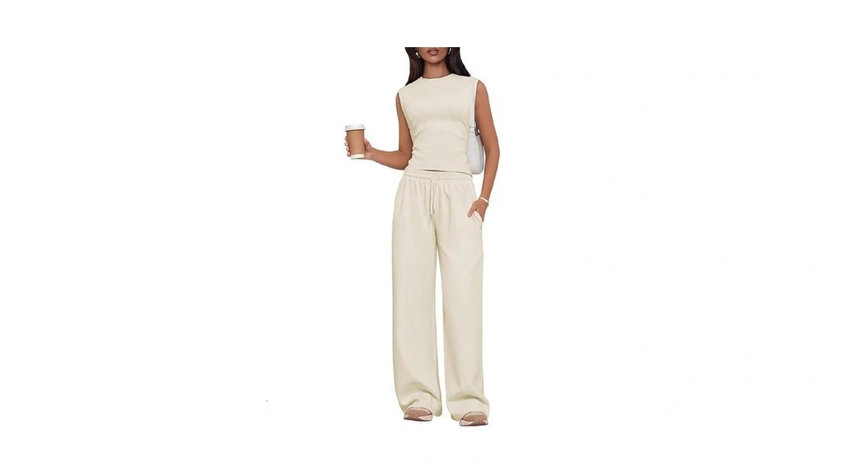 Lazysmile 2 Piece Sets For Women Summer Outfits Lounge Sets