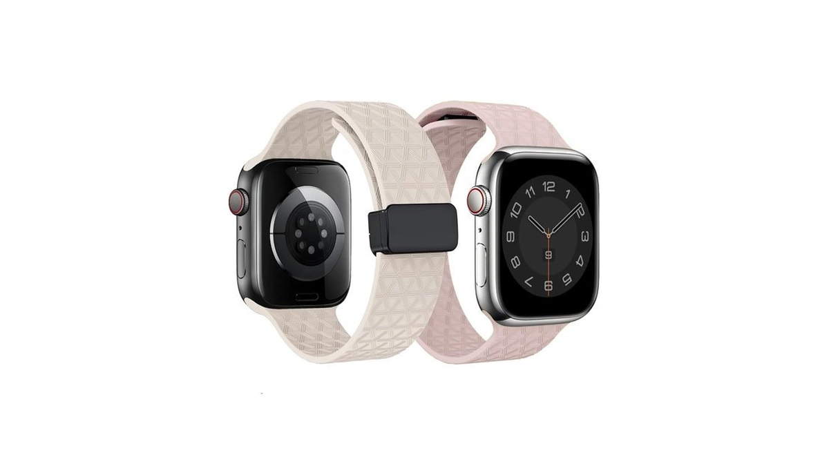 2 Packs D-buckle Sport Bands Compatible With Apple Watch Band