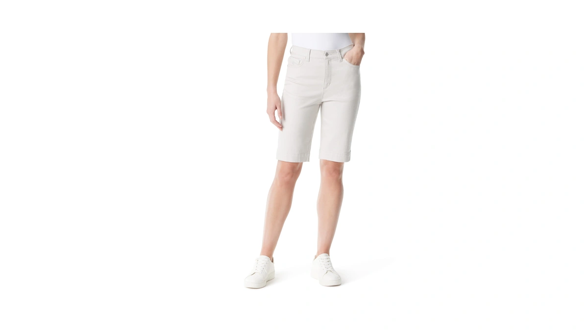 Gloria Vanderbilt Womens Amanda Bermuda High Rise Short Standard