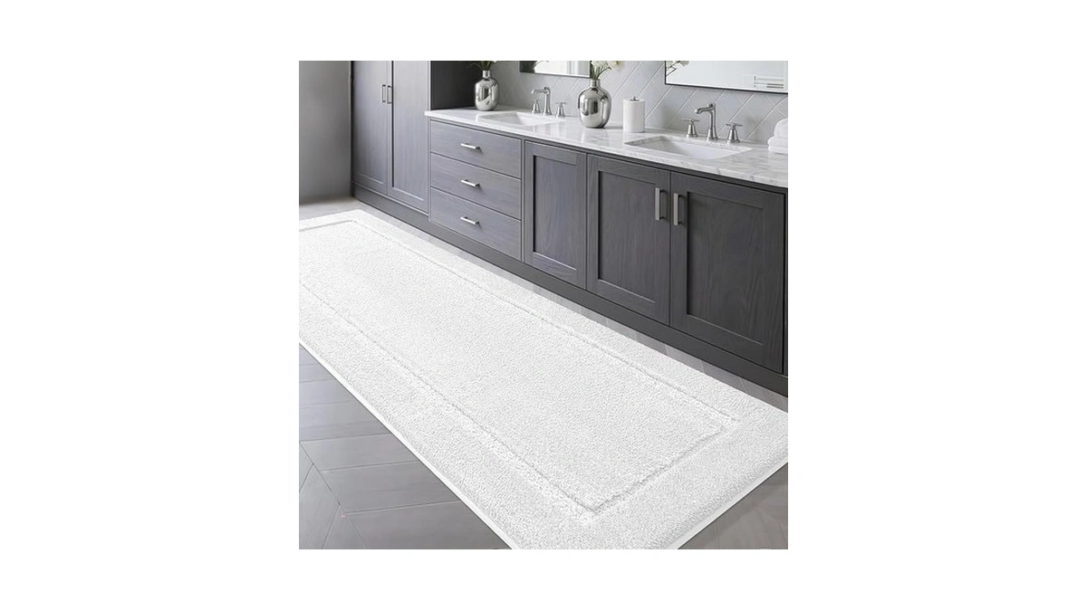 Im Home Bathroom Rugs Off White 48"x20", Ultra Soft Thick