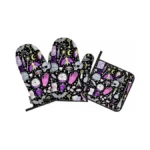 Samgula Magic Oven Mitts And Pot Holders Sets Witchcraft Bat