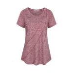 Moqivgi Athletic Tops For Women Summer Casual Short Sleeve Loose
