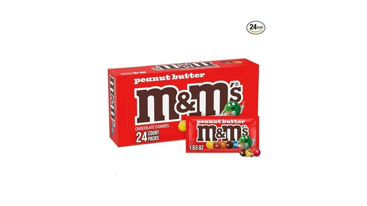 M&m's Peanut Butter Chocolate Candy Singles Size, Bulk Candy Individually