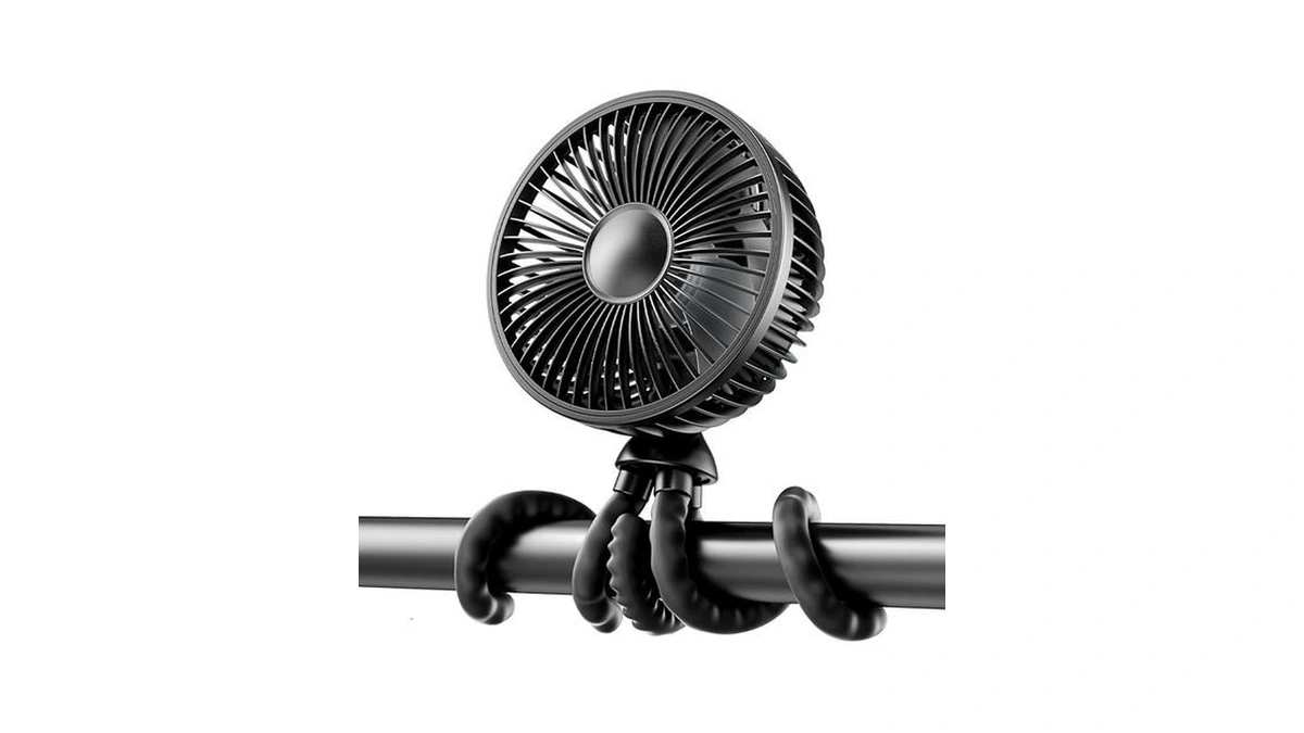 Gaiatop Baby Stroller Fan, 4000mah Oscillating Mini Portable Fan With