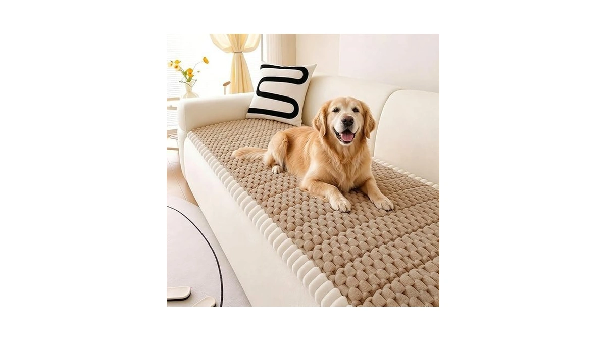 Wuly4ever Non Slip Couch Cover For Dogs & Pets, Washable