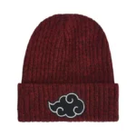 Naruto Beanie Hat, Akatsuki Cloud Winter Knit Cap With Cuff,