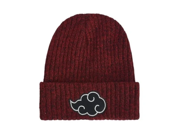 Naruto Beanie Hat, Akatsuki Cloud Winter Knit Cap With Cuff,