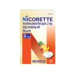 Nicorette 2 Mg Nicotine Gum To Quit Smoking - Fruit