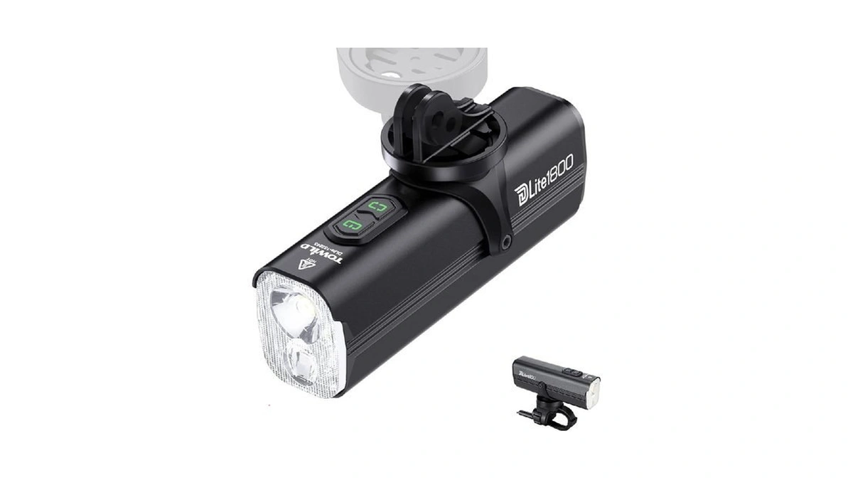 Towild Dlite1800 Bike Lights For Night Riding,1800lm Dual Light Source