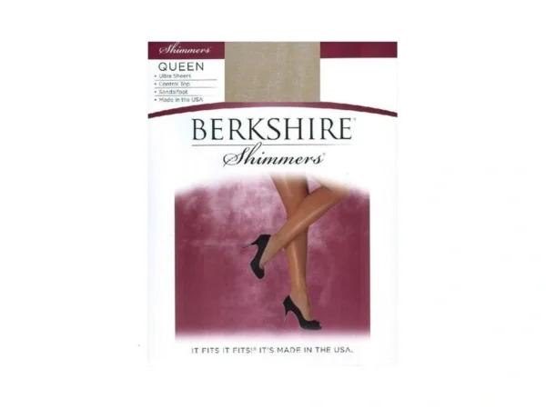 Berkshire Women's Plus-size Queen Shimmers Ultra Sheer Control Top Pantyhose