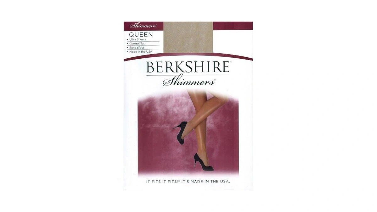 Berkshire Women's Plus-size Queen Shimmers Ultra Sheer Control Top Pantyhose