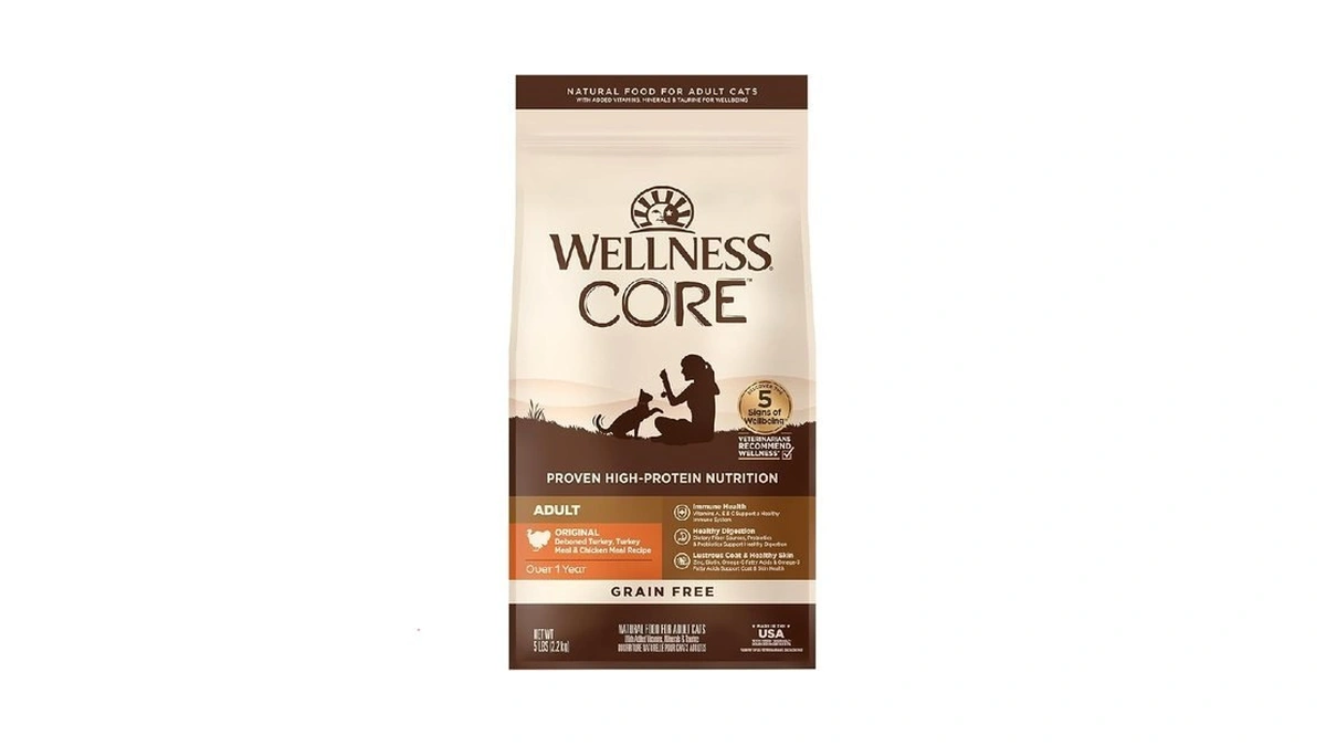 Wellness Core Adult Dry Cat Food, Natural, Grain Free Kibble,