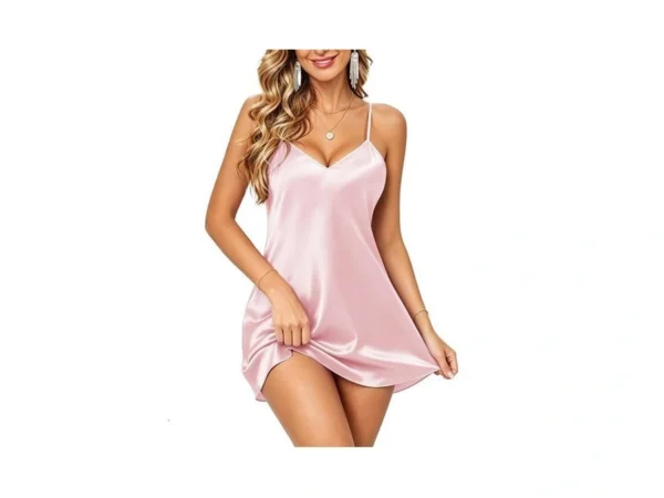 Etosell Satin Nightgowns For Women Silk Short Slip Dress Babydoll