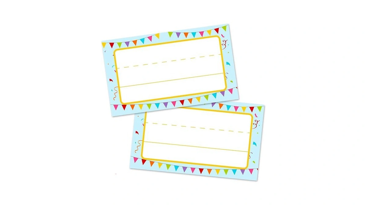 Waahome Name Tags For Classroom, 48pcs Personalized Student Name Platestags