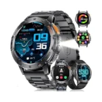 Lige 1.43" Amoled Smart Watch For Men With Flashlight, Bluetooth