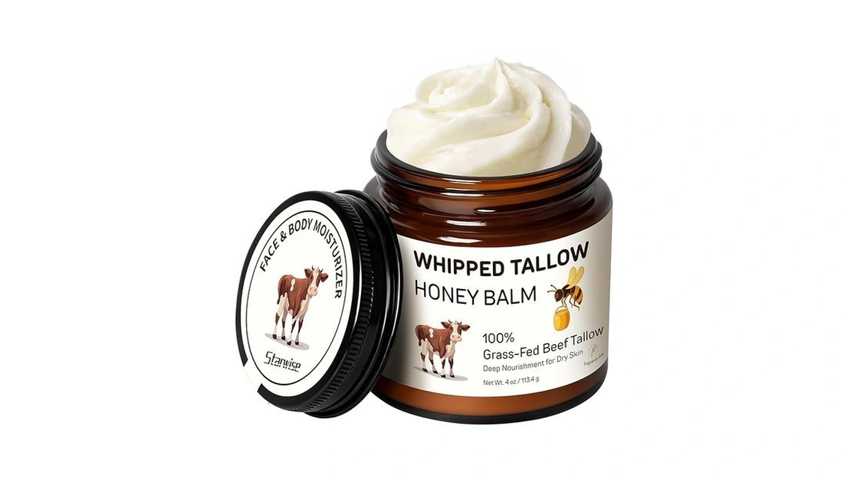 Starwise Beef Tallow For Skin, 100% Grass-fed Whipped Beef Tallow