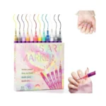 Levypan 12 Colors Nail Art Marker Pens Set, 2026 Upgraded