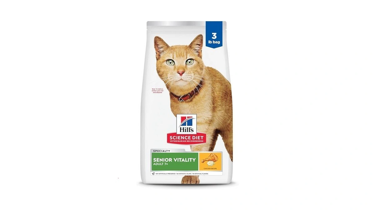 Hill's Science Diet Adult 7+ Senior Vitality Dry Cat Food,