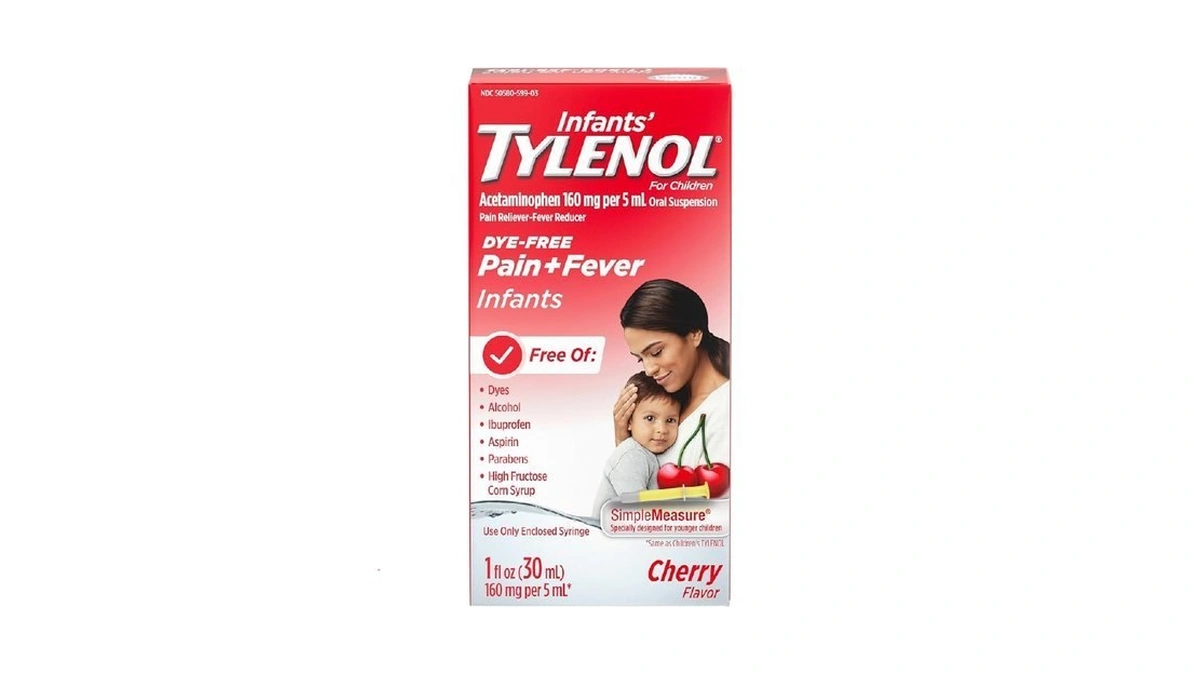 Infants' Tylenol Oral Suspension Liquid Medicine With Acetaminophen, Baby Fever