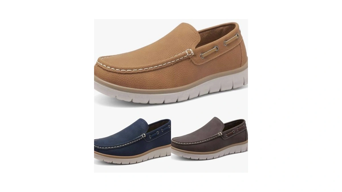 Cheval Men's Slip-on Boat Shoes Casual Loafers, Comfortable Lightweight Walking