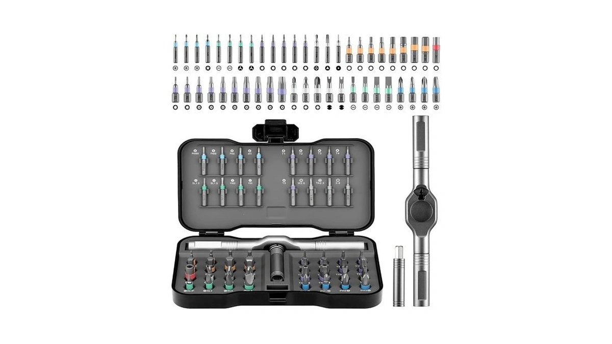 50 In 1 Ratchet Screwdriver Set, Multi Precision Bits Magnetic
