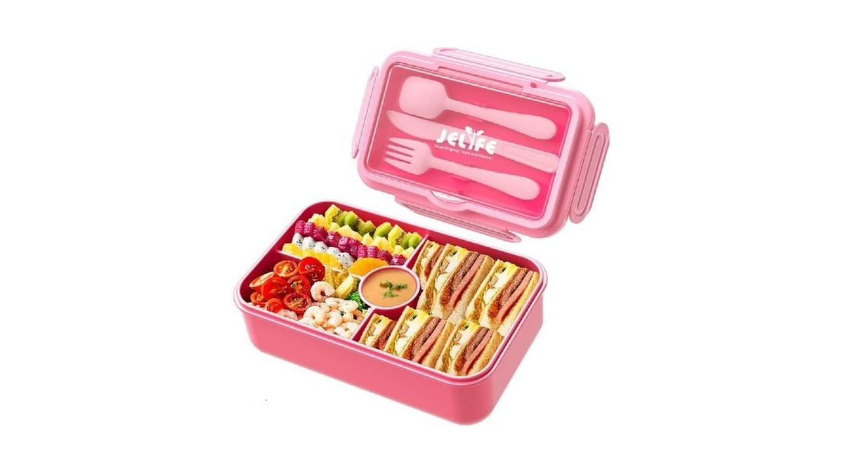 Jelife Kids Lunch Bento Box, Large Bento-style Leakproof Boxes 4