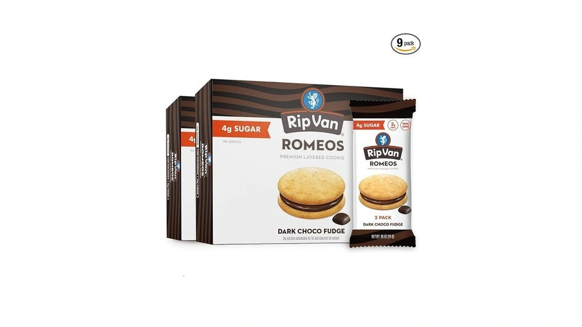 Rip Van Romeos Dark Chocolate Fudge Cookies - Low Sugar