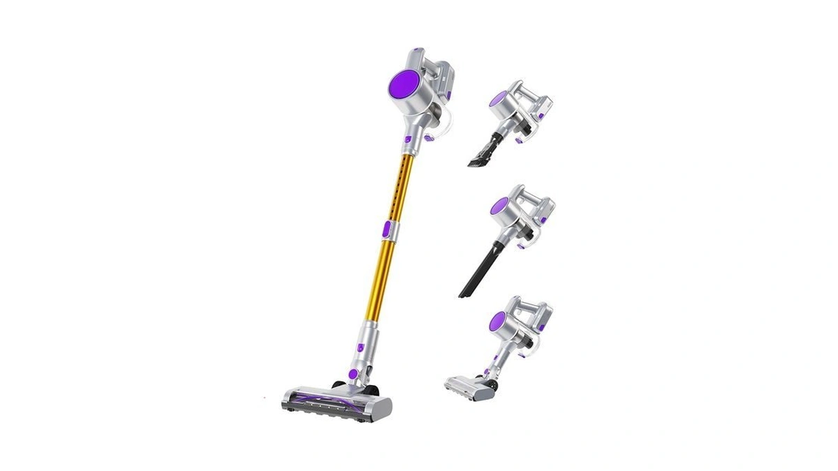 Newbulig Cordless Vacuum Cleaner, Removable Stick Vacuum With Led Touch