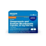 Amazon Basic Care Omeprazole And Sodium Bicarbonate Capsules, 20 Mg/1100