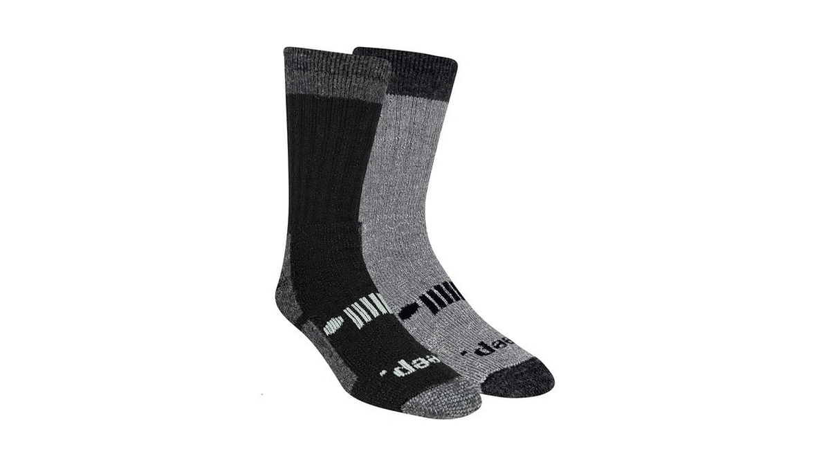 "jeep Men's Performance Wool Hiking Crew Socks - 2 Pair